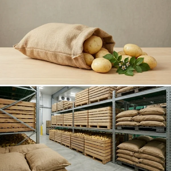 Buy 25kg white potatoes in UK supplier Quality Crops UK