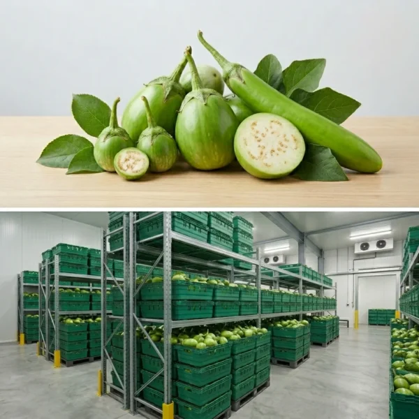 Buy Green Aubergine in UK supplier Quality Crops UK