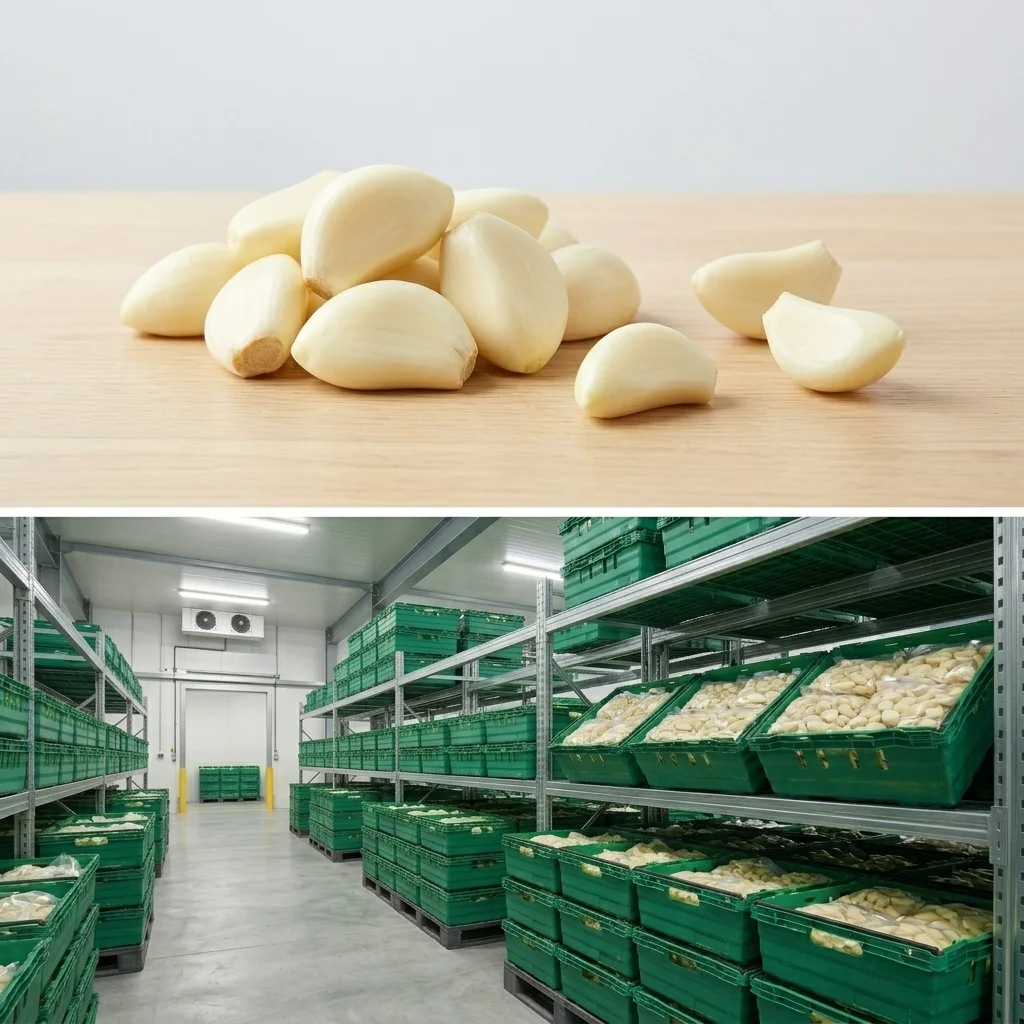 Buy Peeled Garlic UK supplier Quality Crops UK