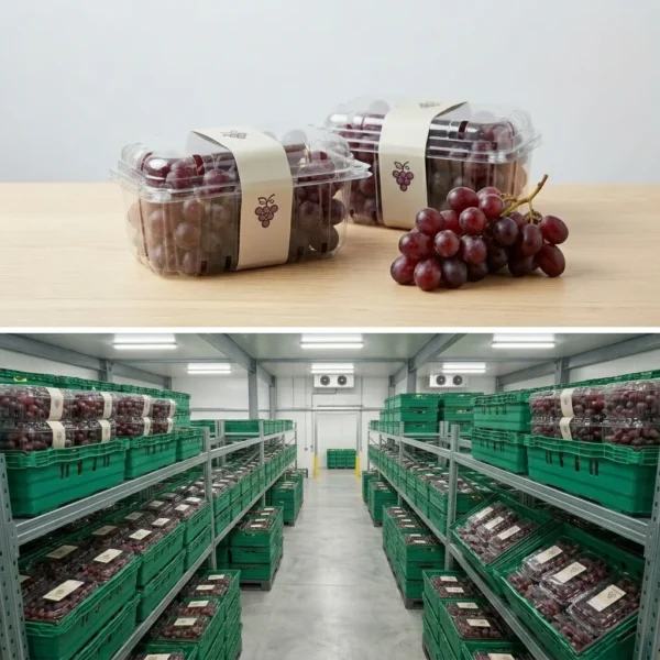 Buy Pre-packed red grapes in UK supplier Quality Crops UK