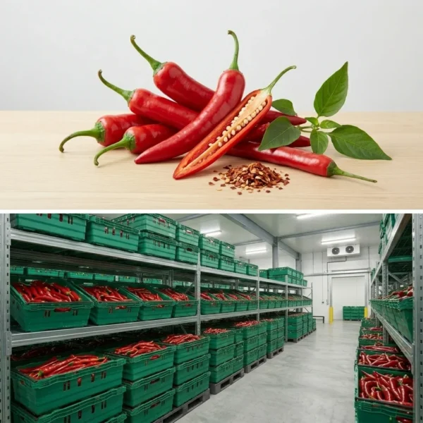Buy Red Long Chilli in UK supplier Quality Crops UK