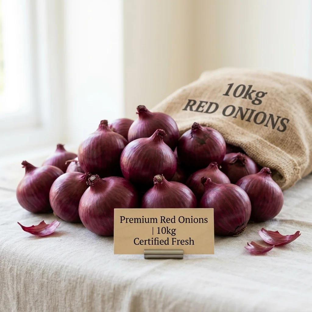 Red Onion 10kg buy in UK free delivery fresh fruits and vegetables store Quality Crops UK