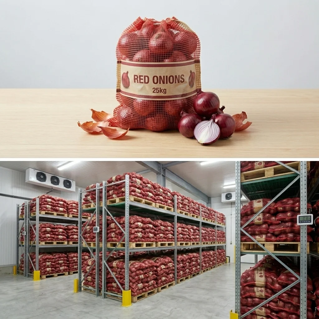 Buy red onion 25kg vegetable in UK supplier Quality Crops UK