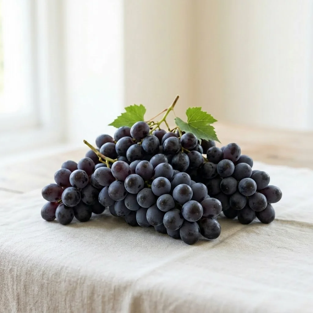 Seedless black grapes buy in UK free delivery fresh fruits and vegetables store Quality Crops UK